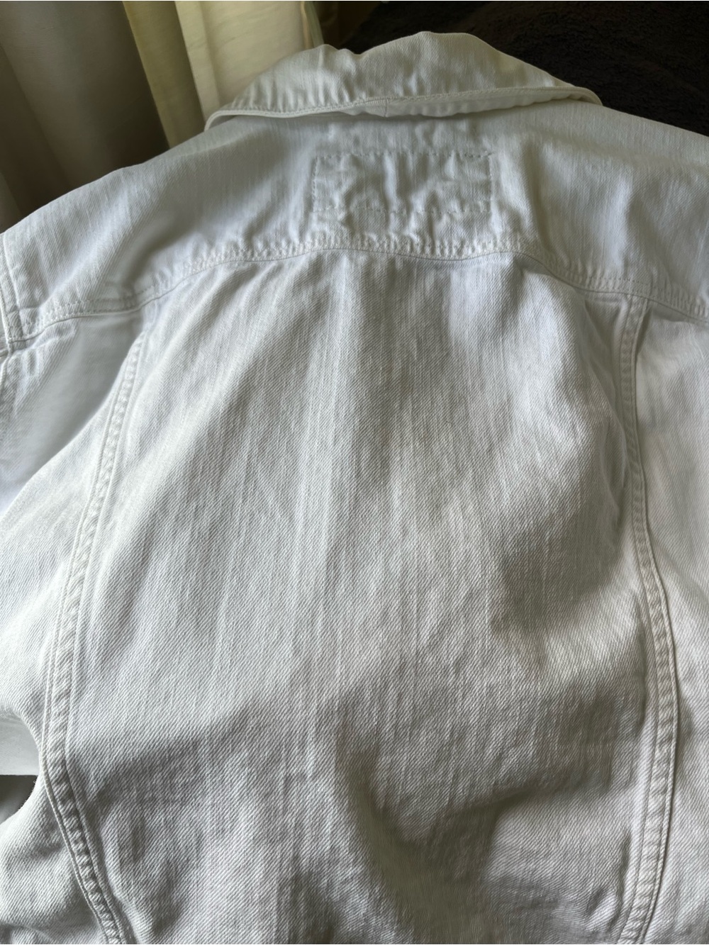Eddie Bauer White Denim Button Jacket - Picture 10 of 10